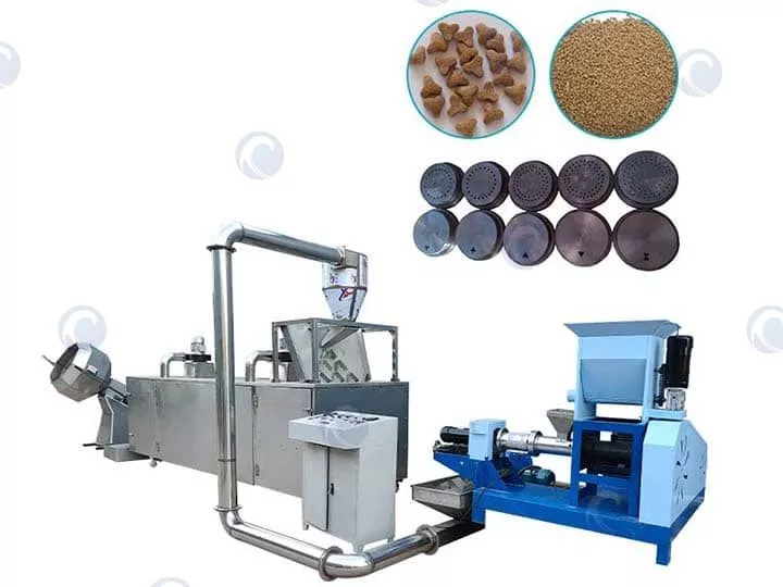 Floating fish feed production line