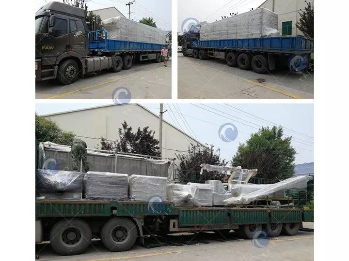 Shipping of the pet food making machine