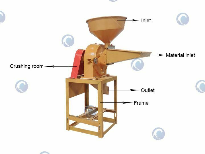 máquina trituradora de maíz