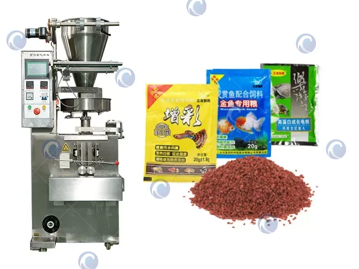 Fish feed pellet packing machine