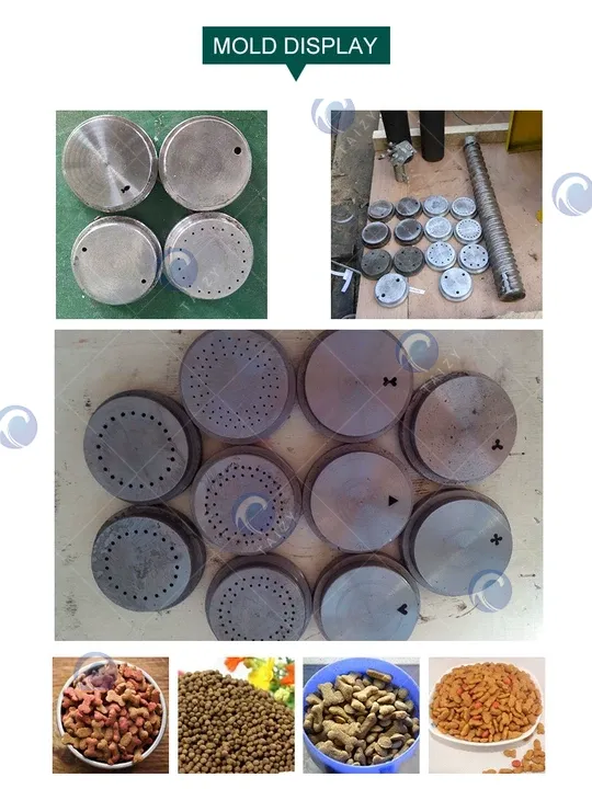 Pet Cat Food Making Machine 1 Display of cat food making machine mold
