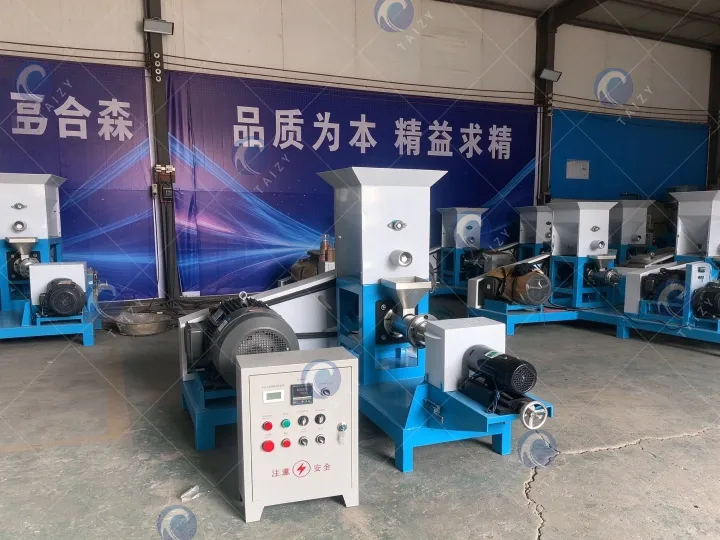 Floating Fish Food Pelletizer And Dryer Sent To Croatia 4 Floating fish food pelletizer